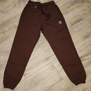 Ironwilled Stylish Brown Joggers with Logo